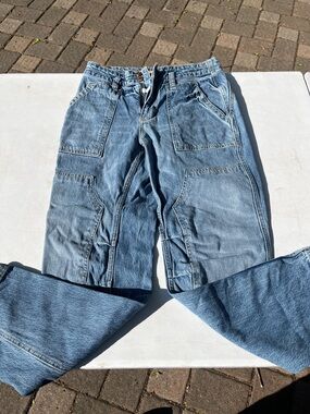 Pilcro Light Blue Straight-Leg Carpenter Jeans